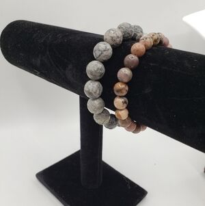 (Bonus Jewelry included ‼️) 2 Genuine Natural Stones Bracelets